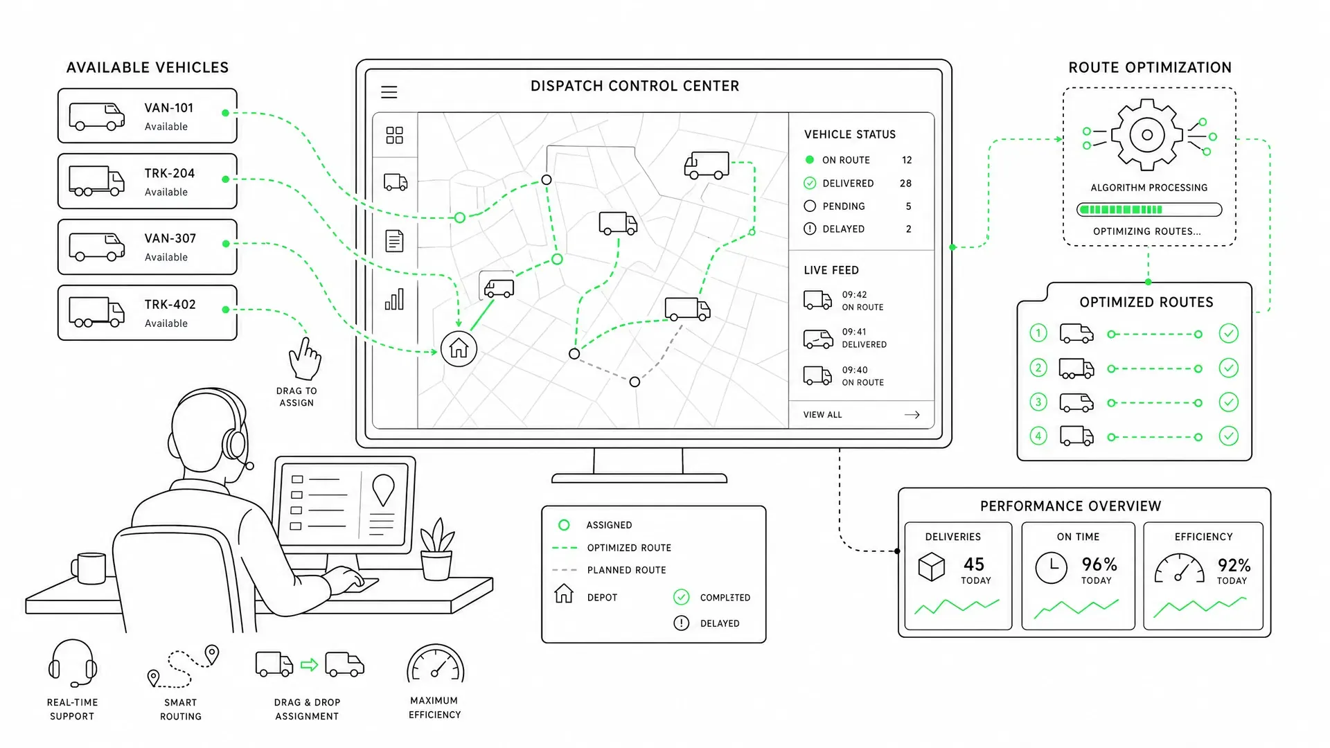 Dispositions Software Bedarfsverkehr