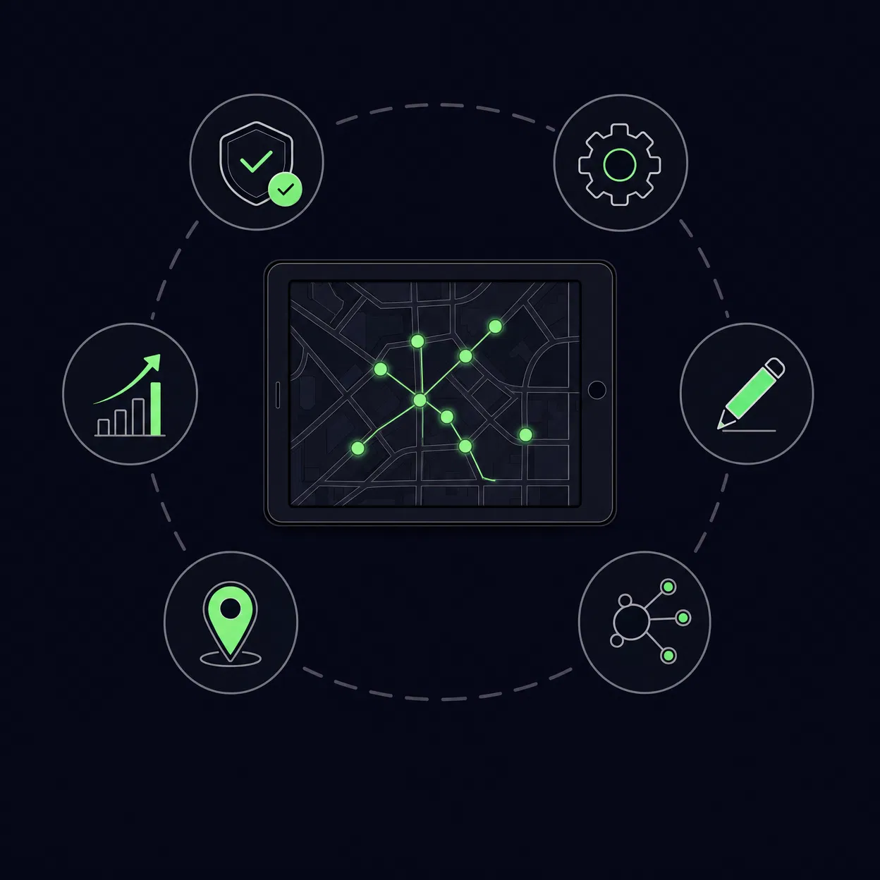 maas.maker Mikro-ÖV Vorteile – Dark Mode